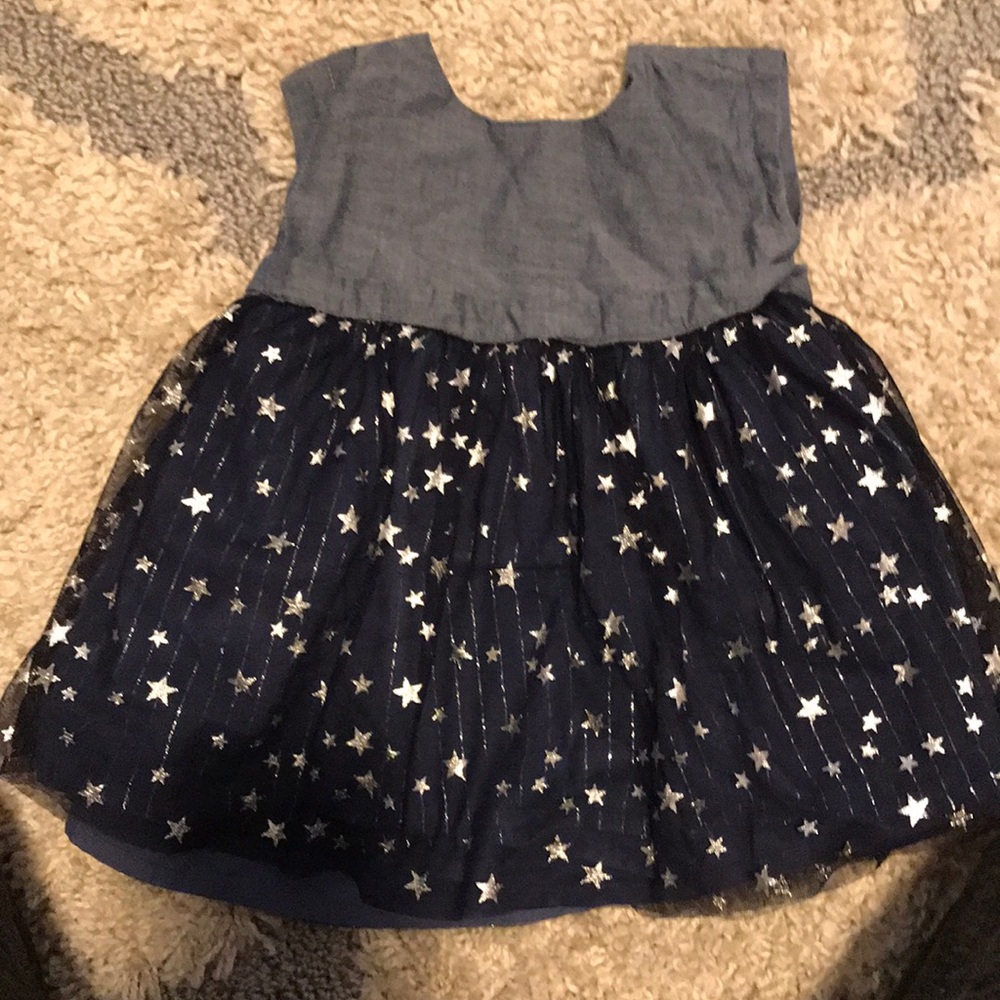 Baby Gap denim dress with star bottom